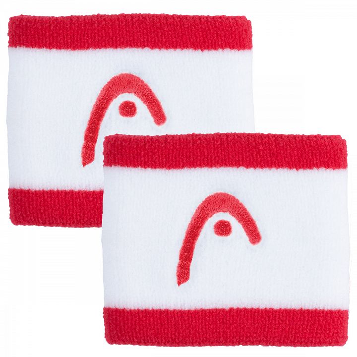 Head Striped Wristband 2.5" Red / White